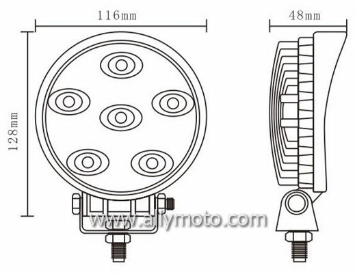 18W LED Driving Light Work Light 1001